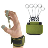 Finger Exerciser Hand Grip Strength Trainer for Hand Army Green