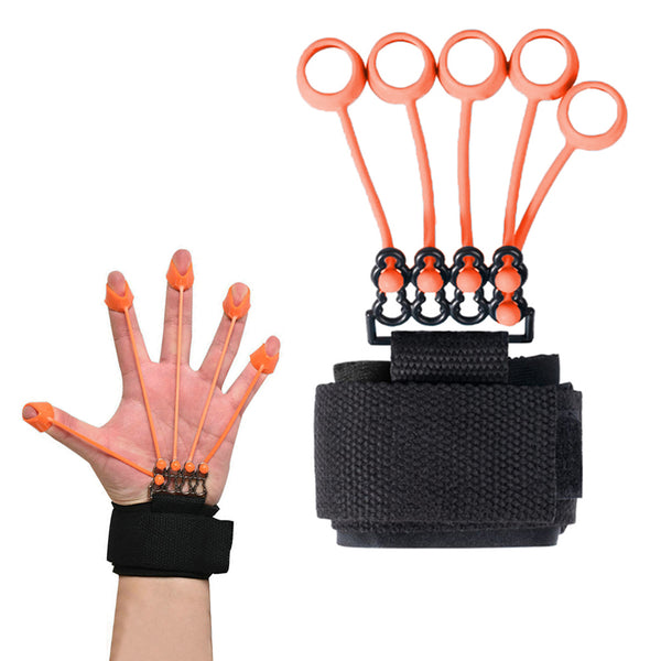 Finger Exerciser Hand Grip Strength Trainer Finger Strengthener for Hand Black