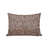 3Pcs Sleep Set Imitation Silk Pillowcase Eye Mask Scrunchie Brown