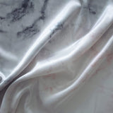 3Pcs Sleep Set Imitation Silk Pillowcase Eye Mask Scrunchie Gray