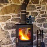 6 Blade Fireplace Fan Heat Self-Powered Wood Stove Top Burner Silent Eco Warming Device