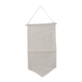 53x26.7cm Wall Hanging Badge Brooch Jewelry Storage Case Canvas Display Banner Stand Pin Collection Organizer Holder White