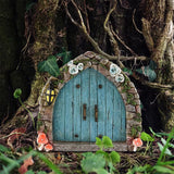 Mini Fairy Garden Door Miniature Fairy Door Garden Outdoor Decor Accessories Style 1