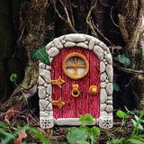 Mini Fairy Garden Door Miniature Fairy Door Garden Outdoor Decor Accessories Style 2