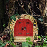 Mini Fairy Garden Door Miniature Fairy Door Garden Outdoor Decor Accessories Style 4