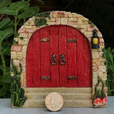Mini Fairy Garden Door Miniature Fairy Door Garden Outdoor Decor Accessories Style 4