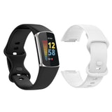 Silicone Watch Strap Wristband for Fitbit Charge 5-Small  Style 1