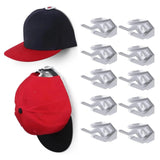 10 Packs Hat Rack for Baseball Caps White