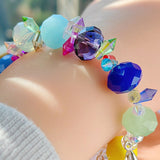 131 Pieces DIY Bracelet Kids Charm Bracelet Making Kit Beads Bracelet DIY Craft Multicolor