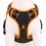 Reflective No Pull Dog Harness with Leash Pet Supply Orange Medium Size