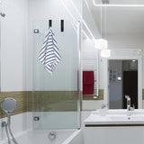 Shower Hooks Bathroom Glass Door Towel Hanger Stainless Steel Hook Black