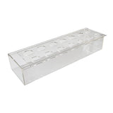 14-Hole Rectangular Acrylic Flower Vase Clear Floral Centerpiece Vase for Dining Table Wedding Tables Decorative Vase Home Decor