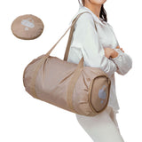 Foldable Sports Gym Bag Yoga Training Bag for Men Women Khaki