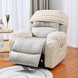 Recliner Slipcovers Stretch Recliner Cover with Storage Pocket Beige
