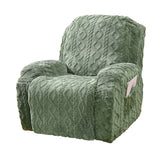 Recliner Slipcovers Stretch Recliner Cover with Storage Pocket Green