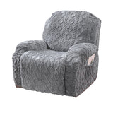 Recliner Slipcovers Stretch Recliner Cover with Storage Pocket Grey