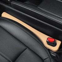 2Pcs Car Seat Gap Filler Spacer Universal Blocker Pad Beige