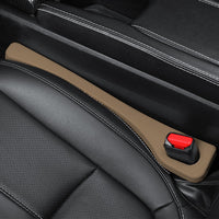2Pcs Car Seat Gap Filler Spacer Universal Blocker Pad Brown