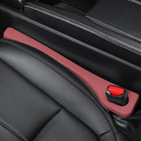 2Pcs Car Seat Gap Filler Spacer Universal Blocker Pad Wine Red
