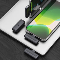 Wireless Lavalier Lapel Microphone for Phone Tablet iPhone iPad Vlog Live Stream Lightning Interface