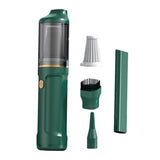 Portable Car Cordless Handheld Vacuum Rechargeable Mini Vacuum  for Car Home Use Green