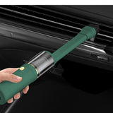 Portable Car Cordless Handheld Vacuum Rechargeable Mini Vacuum  for Car Home Use Green