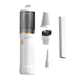 Portable Car Cordless Handheld Vacuum Rechargeable Mini Vacuum  for Car Home Use White
