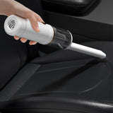 Portable Car Cordless Handheld Vacuum Rechargeable Mini Vacuum  for Car Home Use White