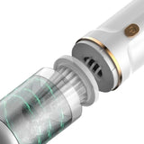 Portable Car Cordless Handheld Vacuum Rechargeable Mini Vacuum  for Car Home Use White