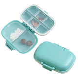 Pill Box Medicine Organizer Travel Tablet Dispenser Container Blue