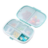Pill Box Medicine Organizer Travel Tablet Dispenser Container Blue