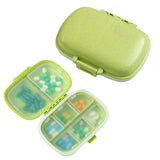 Pill Box Medicine Organizer Travel Tablet Dispenser Container Green