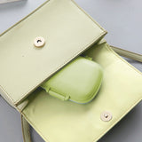 Pill Box Medicine Organizer Travel Tablet Dispenser Container Green