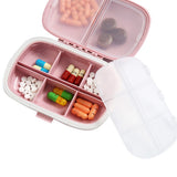 Pill Box Medicine Organizer Travel Tablet Dispenser Container Pink