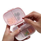 Pill Box Medicine Organizer Travel Tablet Dispenser Container Pink