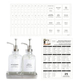 178Pcs Bathroom Bottle Label Waterproof Bottle Stickers