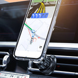 Magnetic Car Phone Holder Vent with Magnetic Ring Black