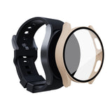 2Pcs Full Screen Protector Case Cover For Samsung Galaxy Watch 5 40mm Black and Pink