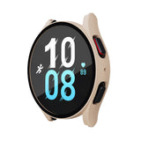 2Pcs Full Screen Protector Case Cover For Samsung Galaxy Watch 5 40mm Black and Pink