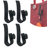 4Pcs Hooks Accessories for Bogg Bags Insert Charm Cutie Cup Holder Connector Key Holder Mask Holder Black
