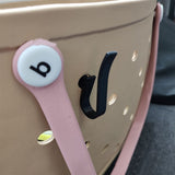4Pcs Hooks Accessories for Bogg Bags Insert Charm Cutie Cup Holder Connector Key Holder Mask Holder Black