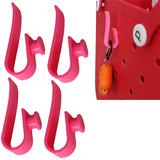 4Pcs  Hooks Accessories for Bogg Bags Insert Charm Cutie Cup Holder Connector Key Holder Mask Holder Red