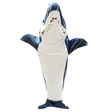 Shark Hoodie Blanket Hooded Blanket Cartoon Sleeping Bag Flannel Wearable Adult Throw Blanket