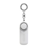 Portable Personal Alarm with LED Light Safe Personal Alarm Device for Girls Women Children Elderly White