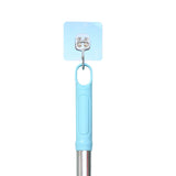 Retractable Long Handle Scraper Carpet Rake Pet Hair Removal Scraper Blue