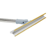 Retractable Long Handle Scraper Carpet Rake Pet Hair Removal Scraper Grey