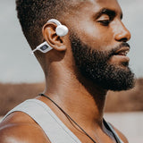 Air Conduction Headphones Wireless Bluetooth 5.2 Sweatproof Sport Earphone White