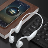 Air Conduction Headphones Wireless Bluetooth 5.2 Sweatproof Sport Earphone White