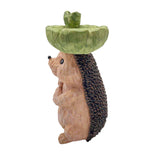 Garden Animal Figurine Bird Feeder Resin Bird Water Feeder Home Yard Decoration Style 2