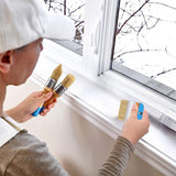 Chalk and Wax Painting Brush Stencil Brushes for Furniture Home Decor Blue